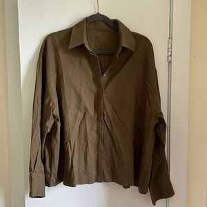 Daily Drills Linen Button down